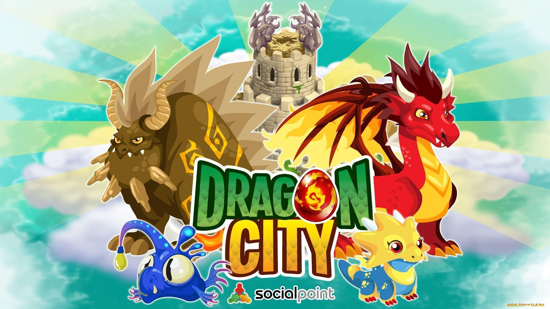 Обои Dragon City Видео Игры Dragon City, обои для рабочего стола,  фотографии dragon city, видео игры, dragon, city Обои для рабочего стола,  скачать обои картинки заставки на рабочий стол.